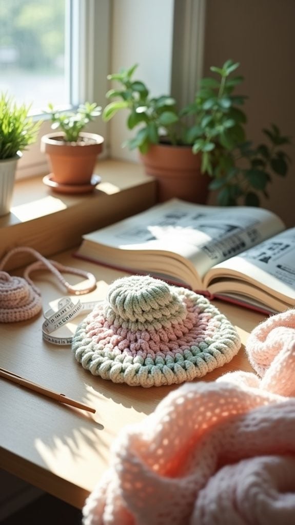 retro style knit hat