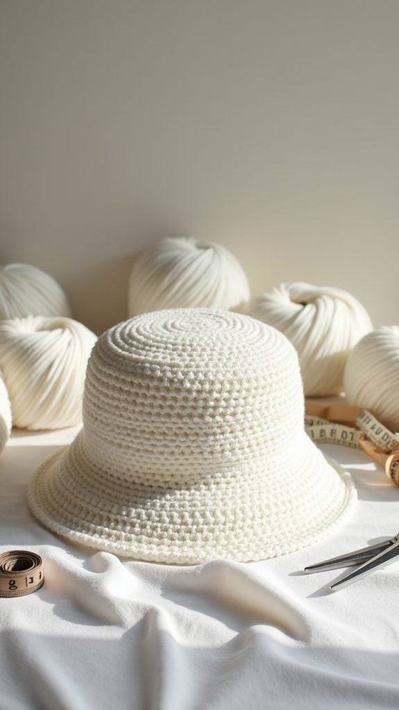 stylish crochet bucket hat