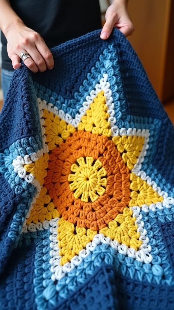 textured star stitch pattern