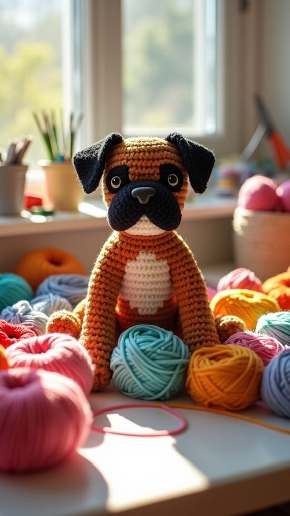 adorable boxer dog toy