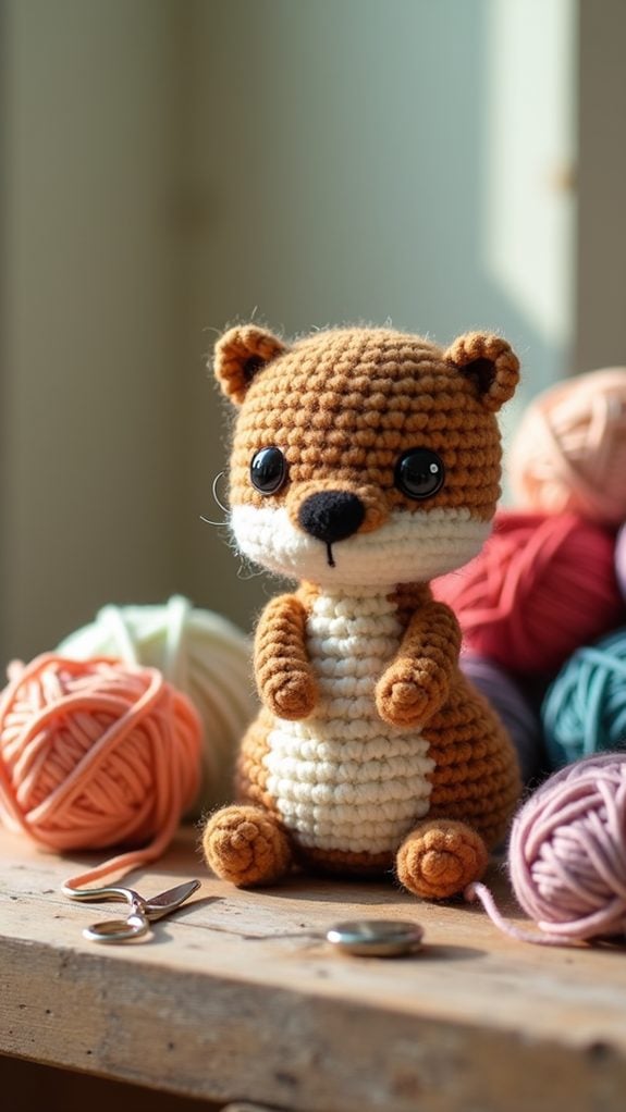 adorable otter plush toy