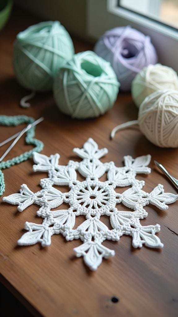 basic circular snowflake design