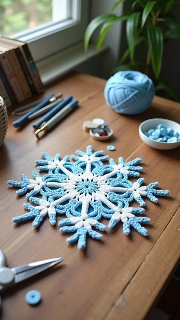 bicolor snowflake design