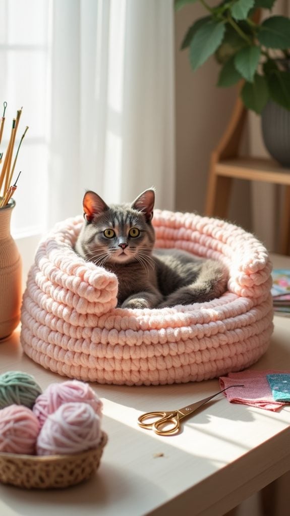 chic pastel cat furniture