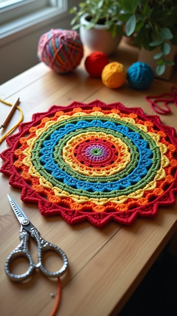 colorful circular pattern design