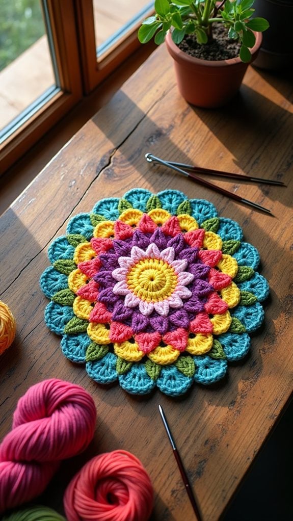 colorful floral pattern design