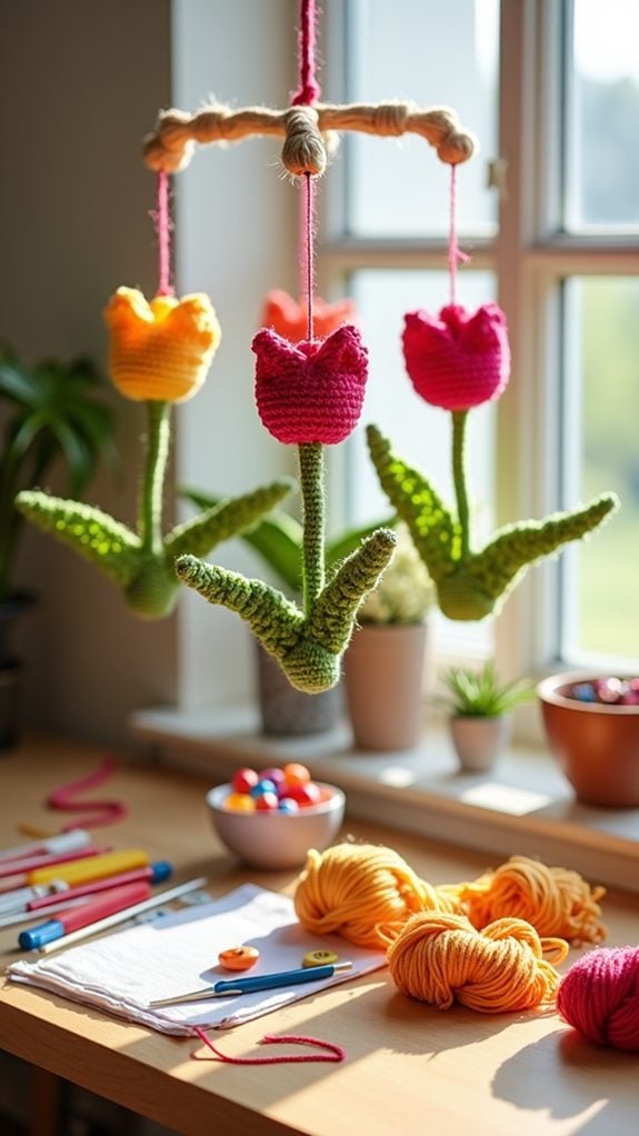 colorful flower phone accessory