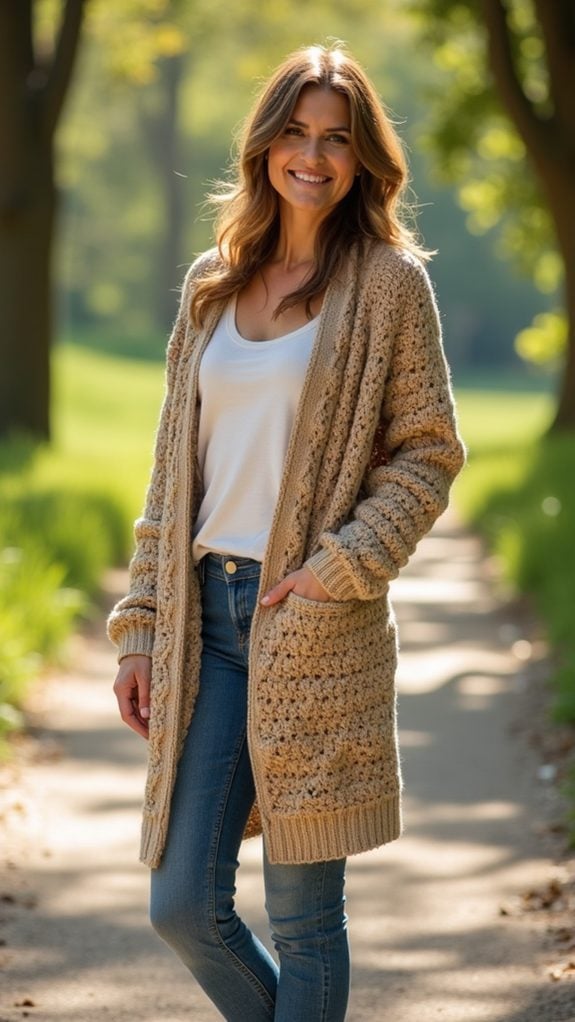 comfortable chunky knit sweater