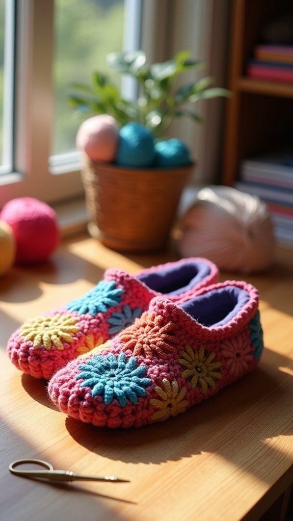 cozy crochet footwear design