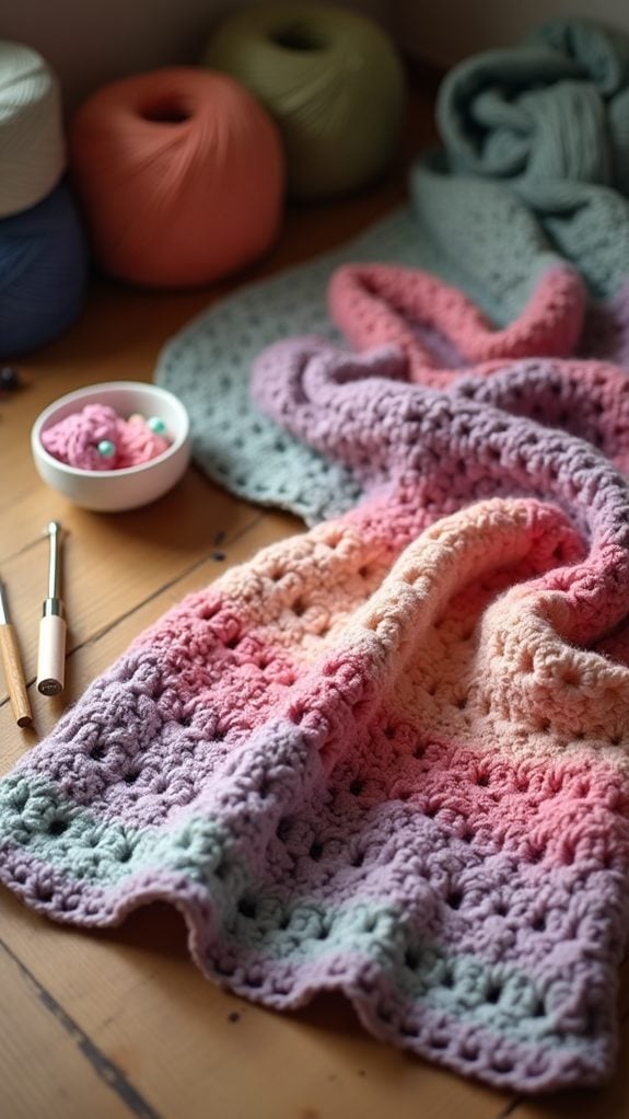 cozy knitted blanket design