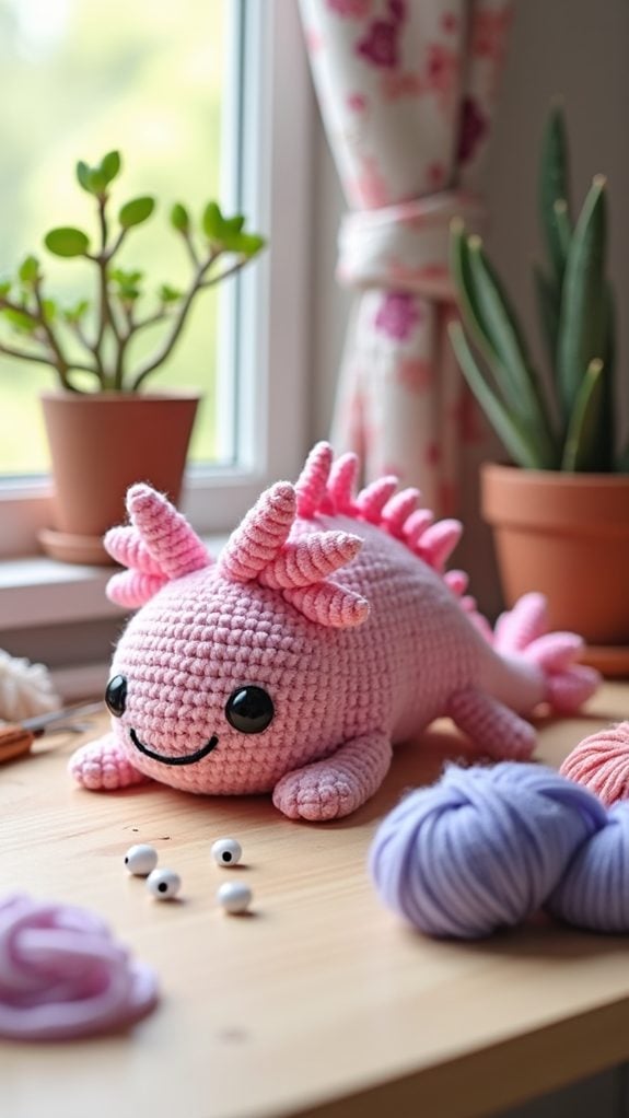 crochet axolotl toy instructions