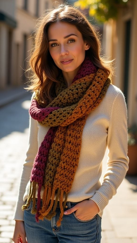 crochet double stitch wrap