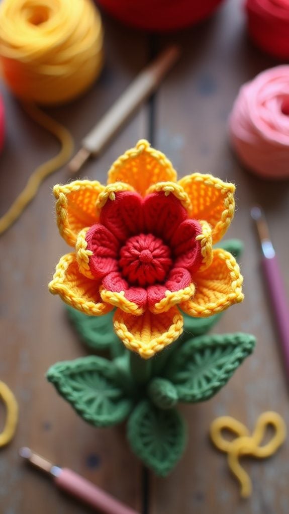 crochet tulip pattern design