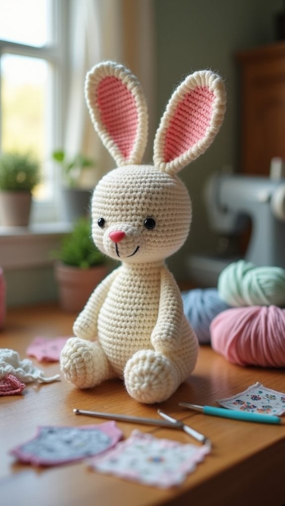 cute chubby bunny figurine