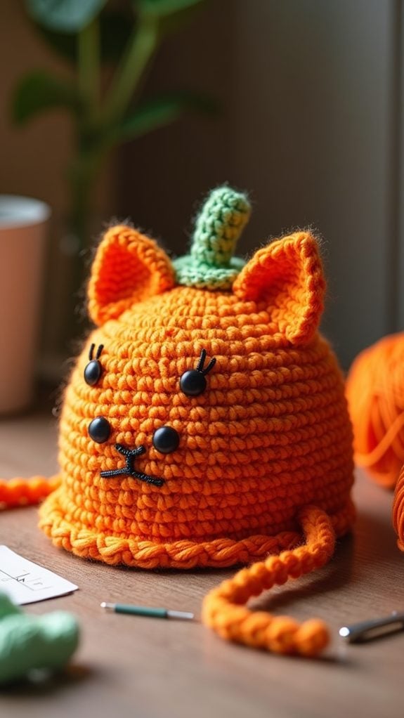 cute pumpkin hat design