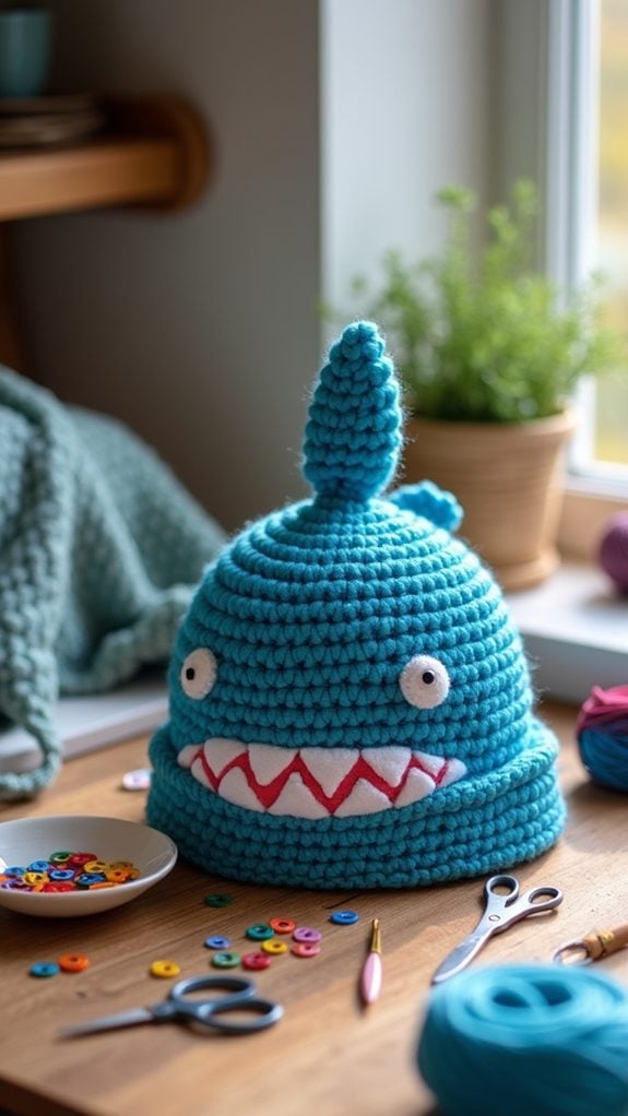 cute shark hat accessory