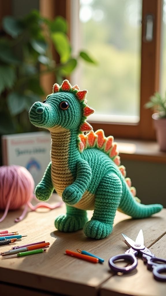 dinosaur themed plush toy