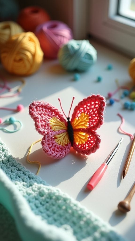easy crochet butterfly design