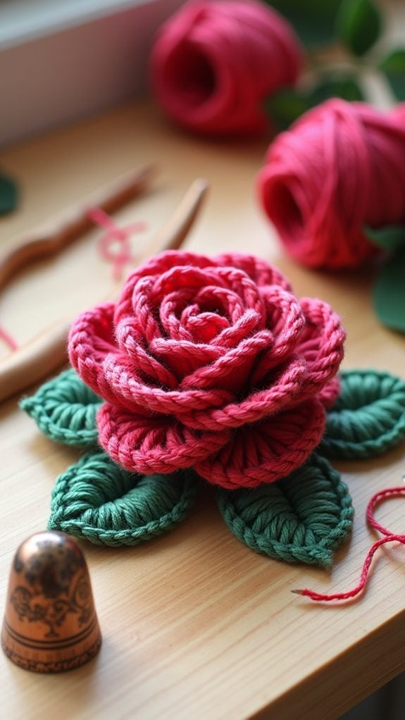 elegant floral crochet design