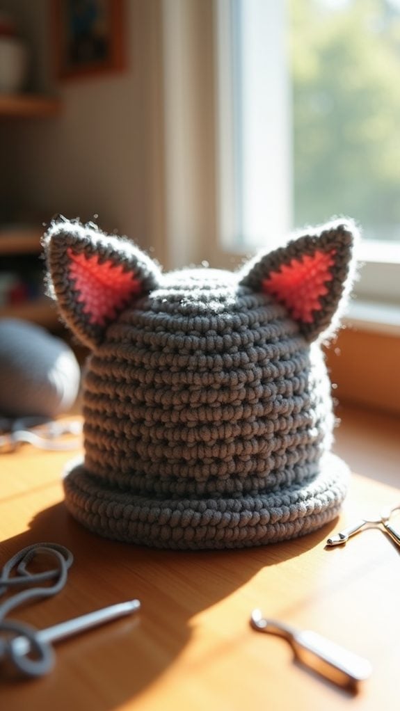 fashionable feline headgear