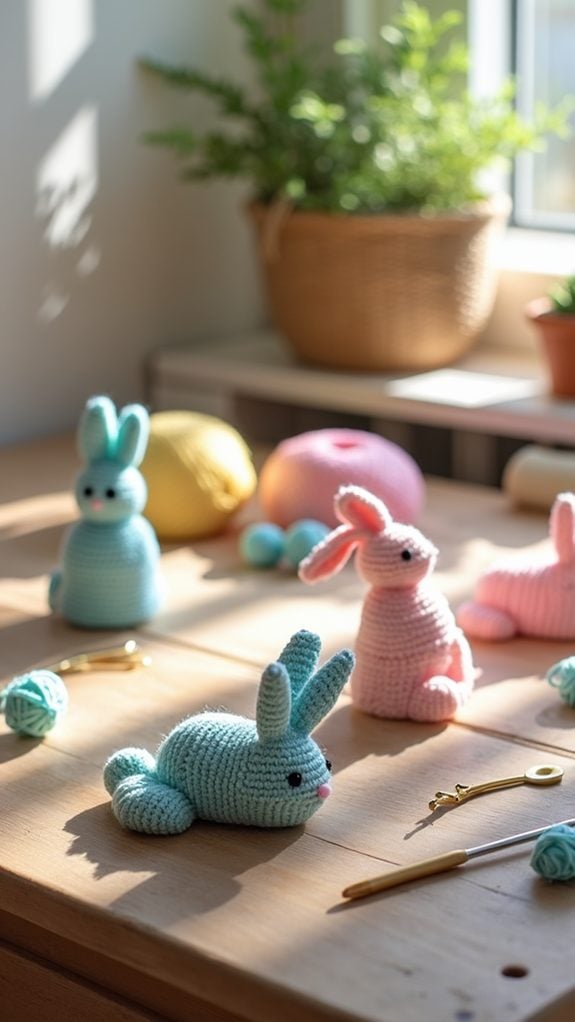 festive bunny garland decor