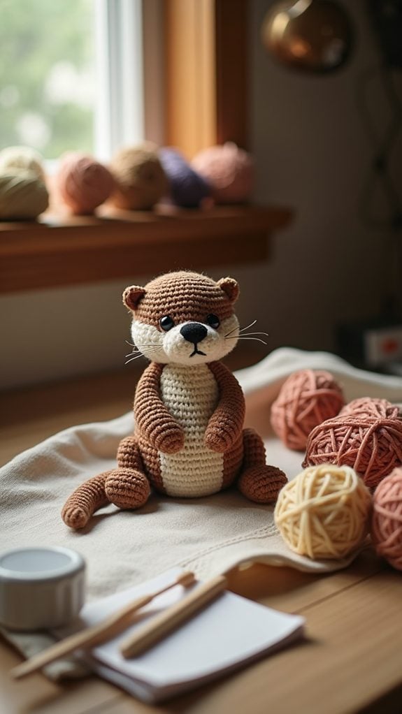 festive otter holiday decor