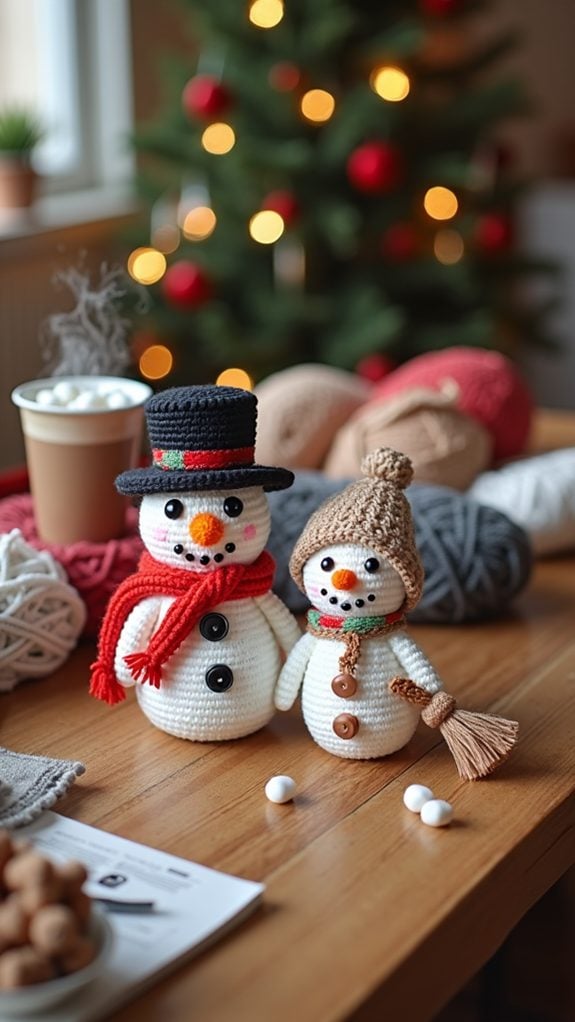 festive snowman decoration ensemble