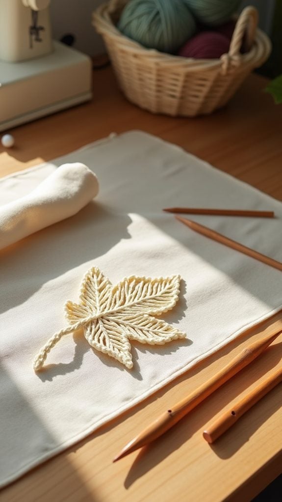 fragile green leaf detail