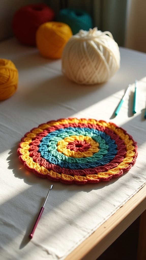 geometric design drink coaster