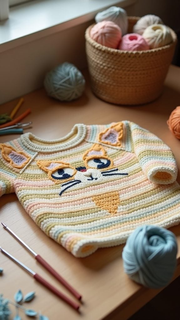 handmade sweaters for cats