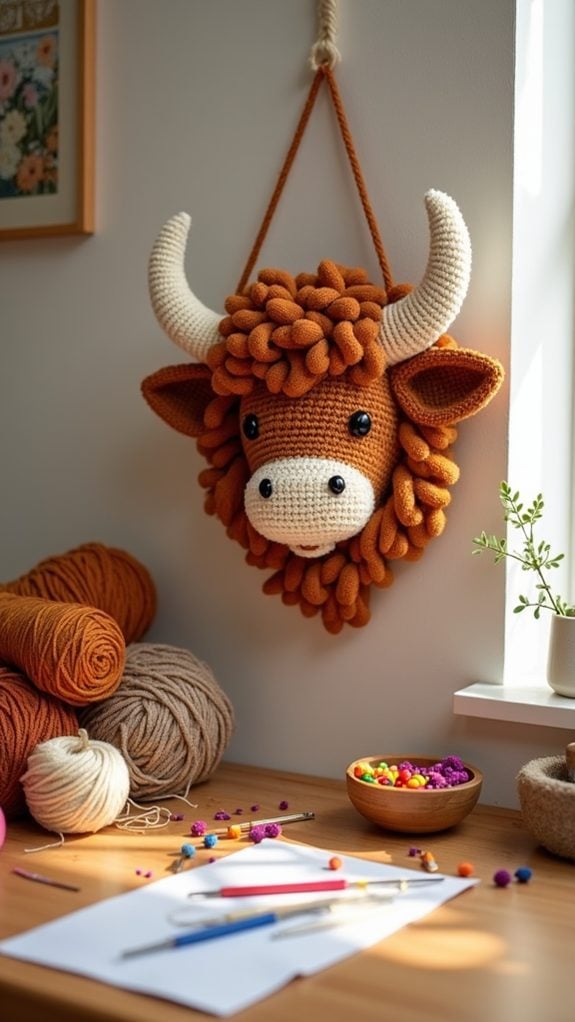 highland cow wall decor