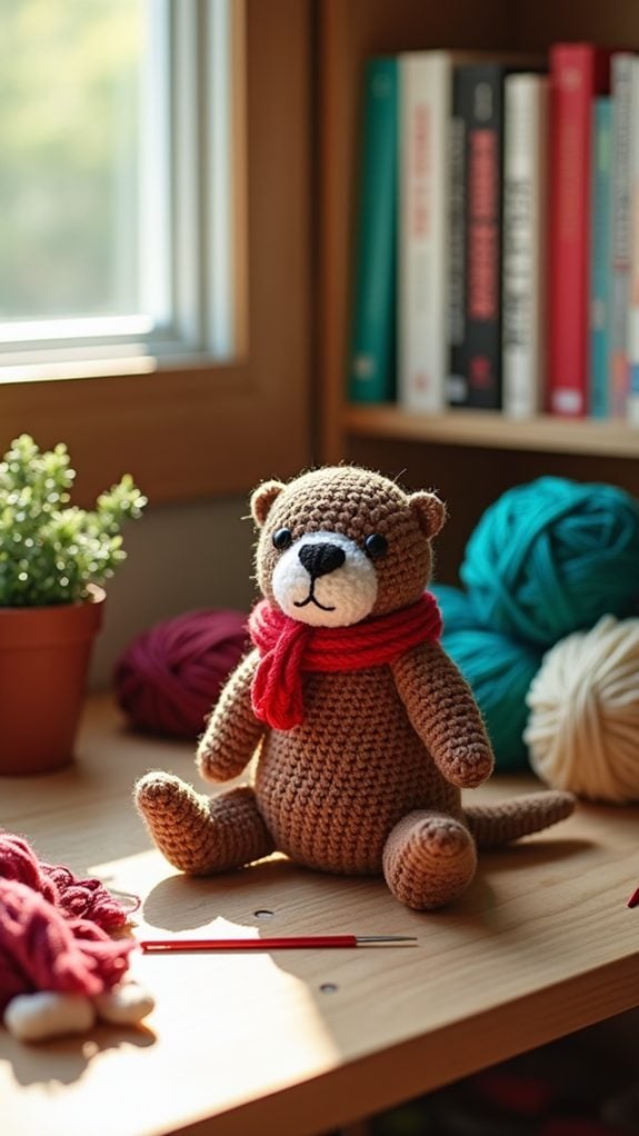 holiday themed otter decoration