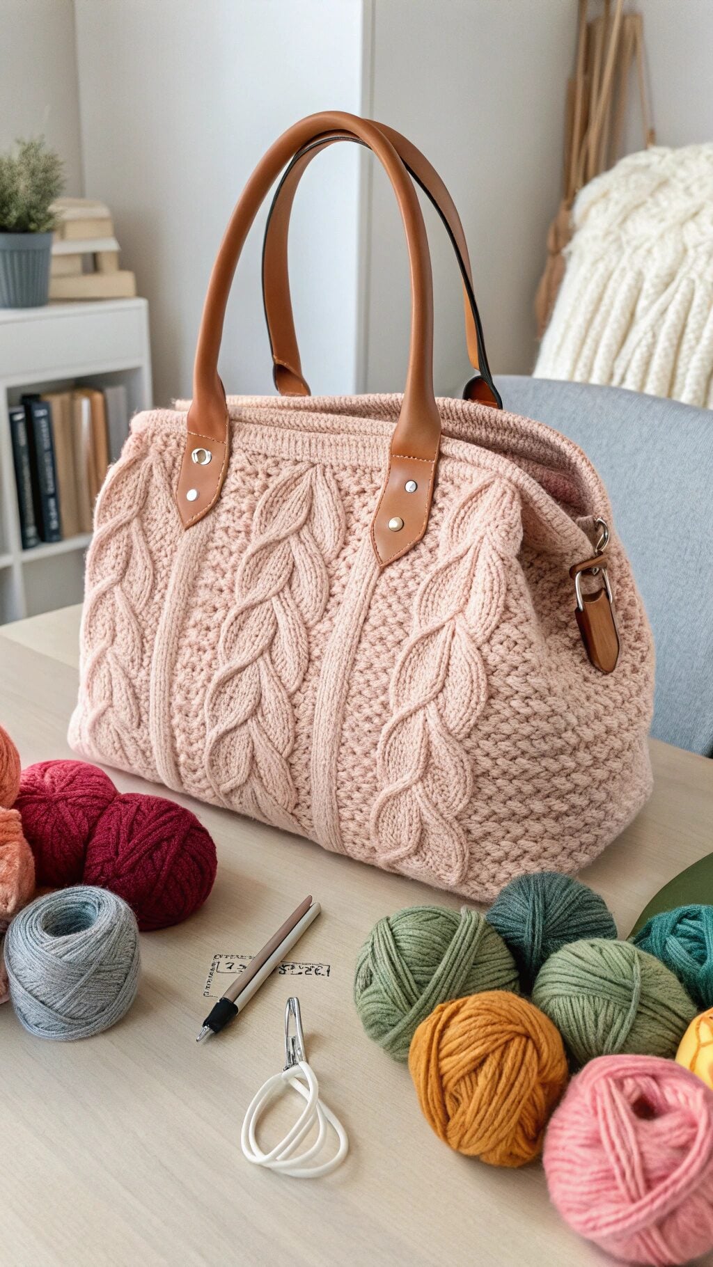 Cozy Knit Travel Tote