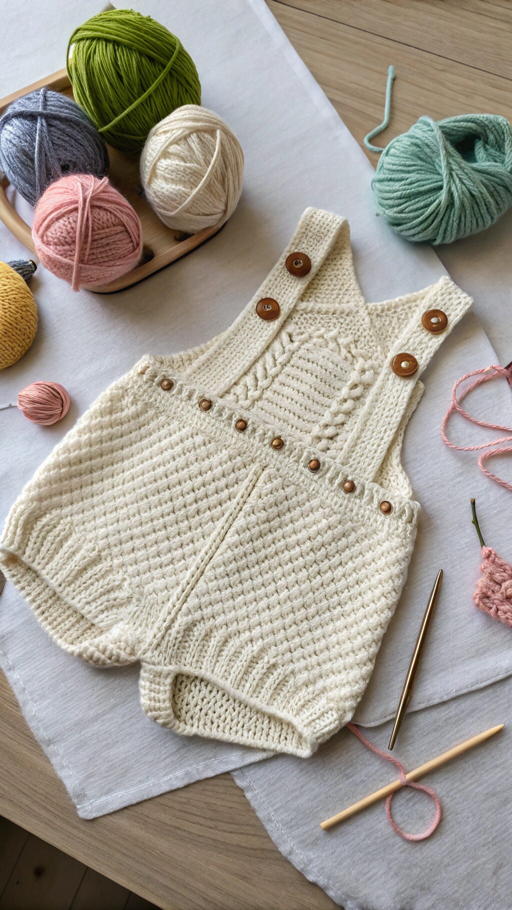 Cozy Knit Crochet Romper