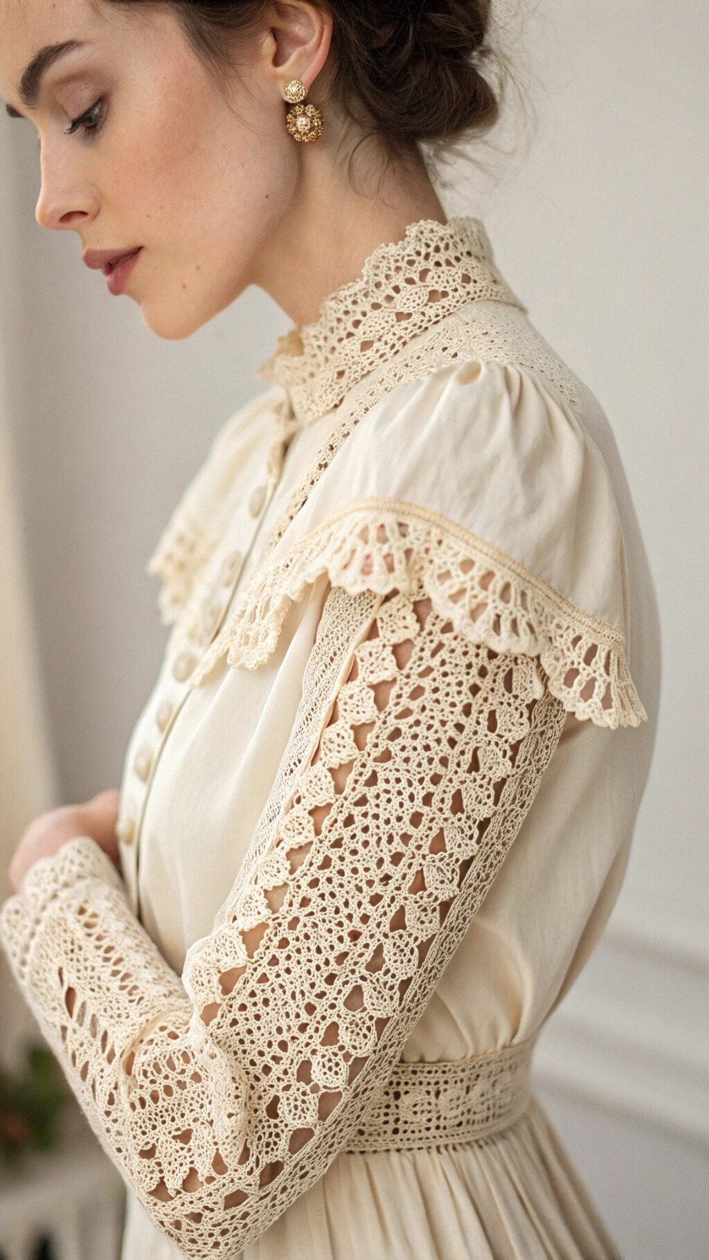 Vintage Lace Crochet Sleeves