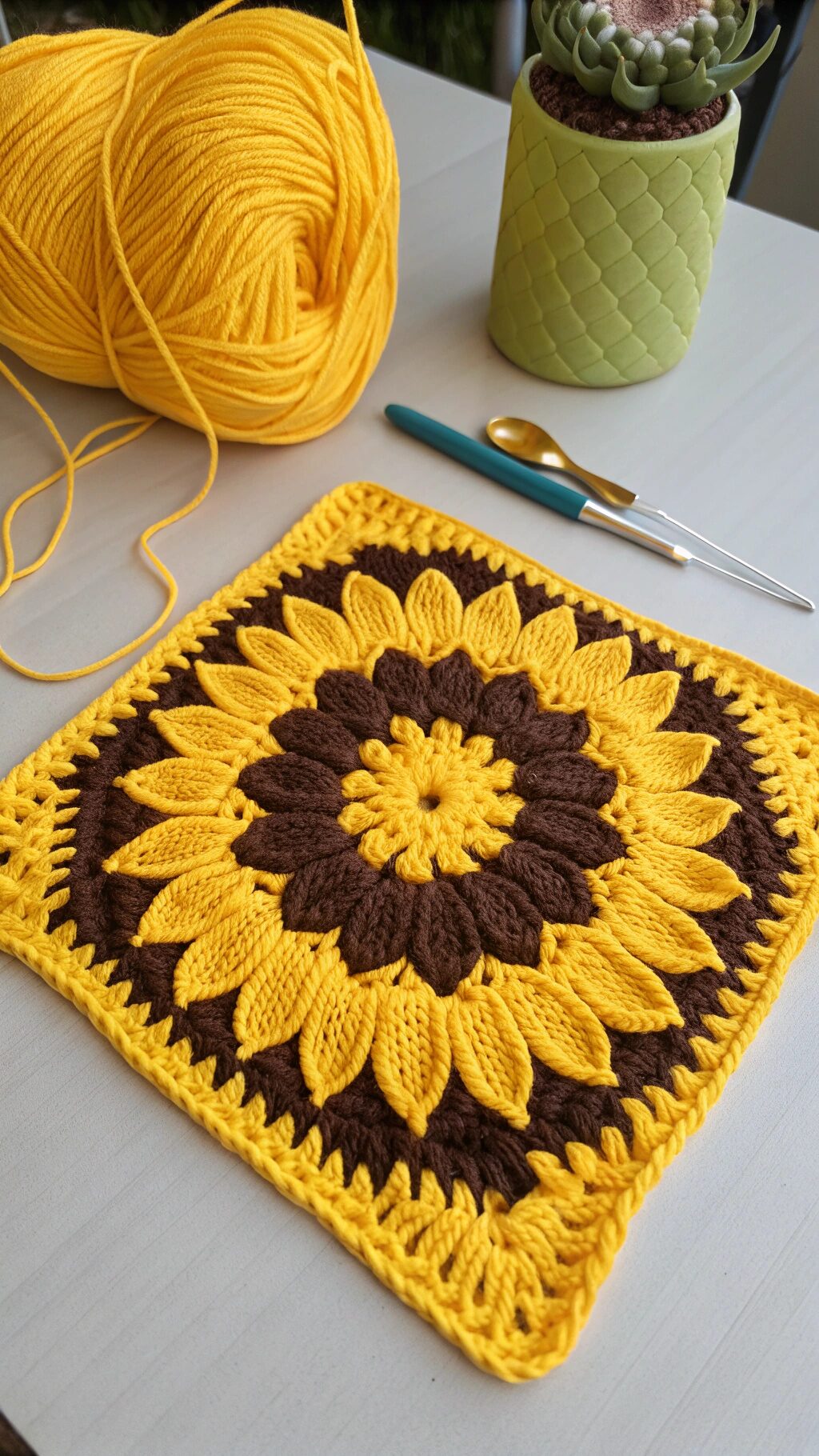 Bold Color Contrast Square