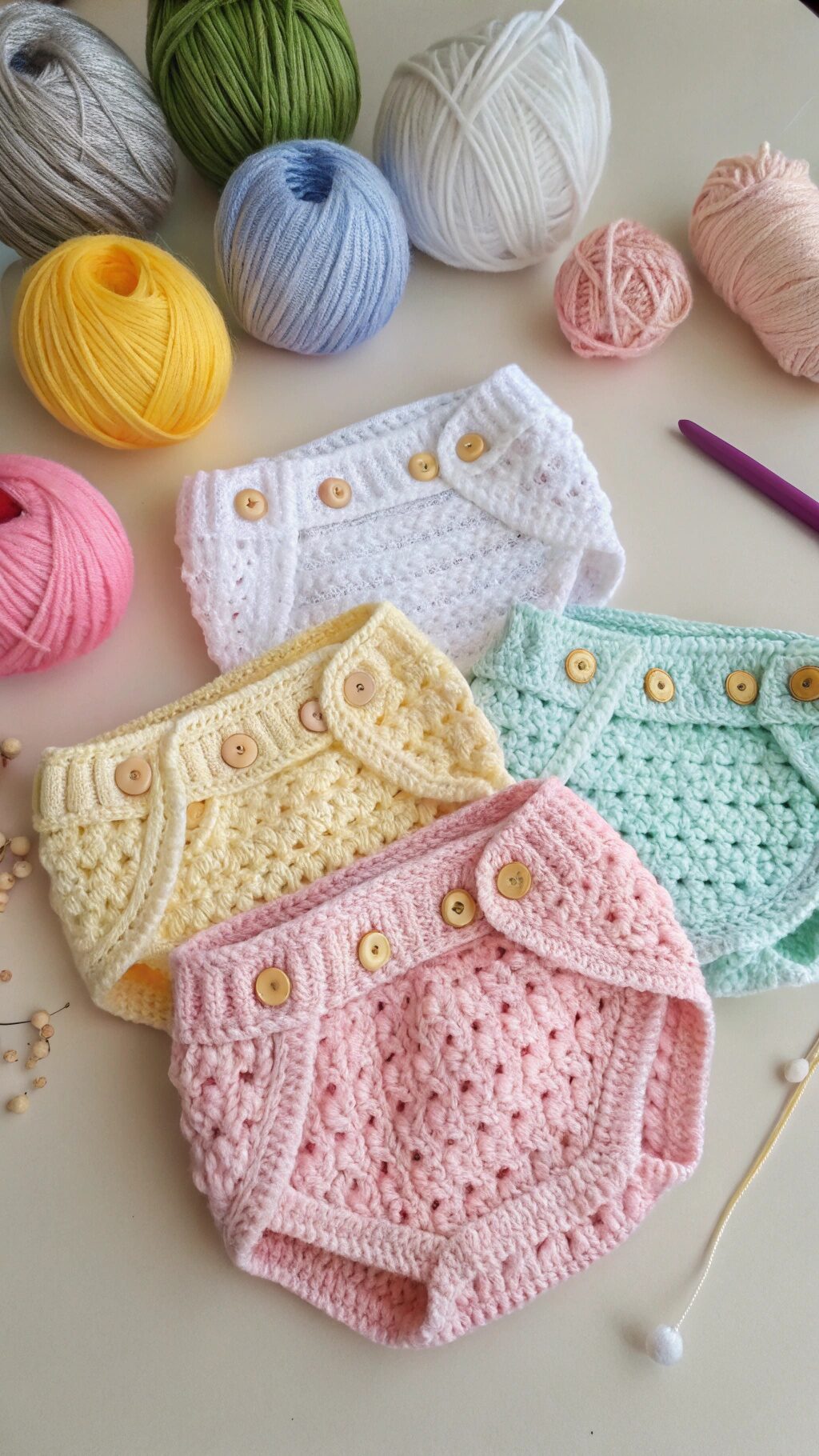 Easy Crochet Diaper Covers