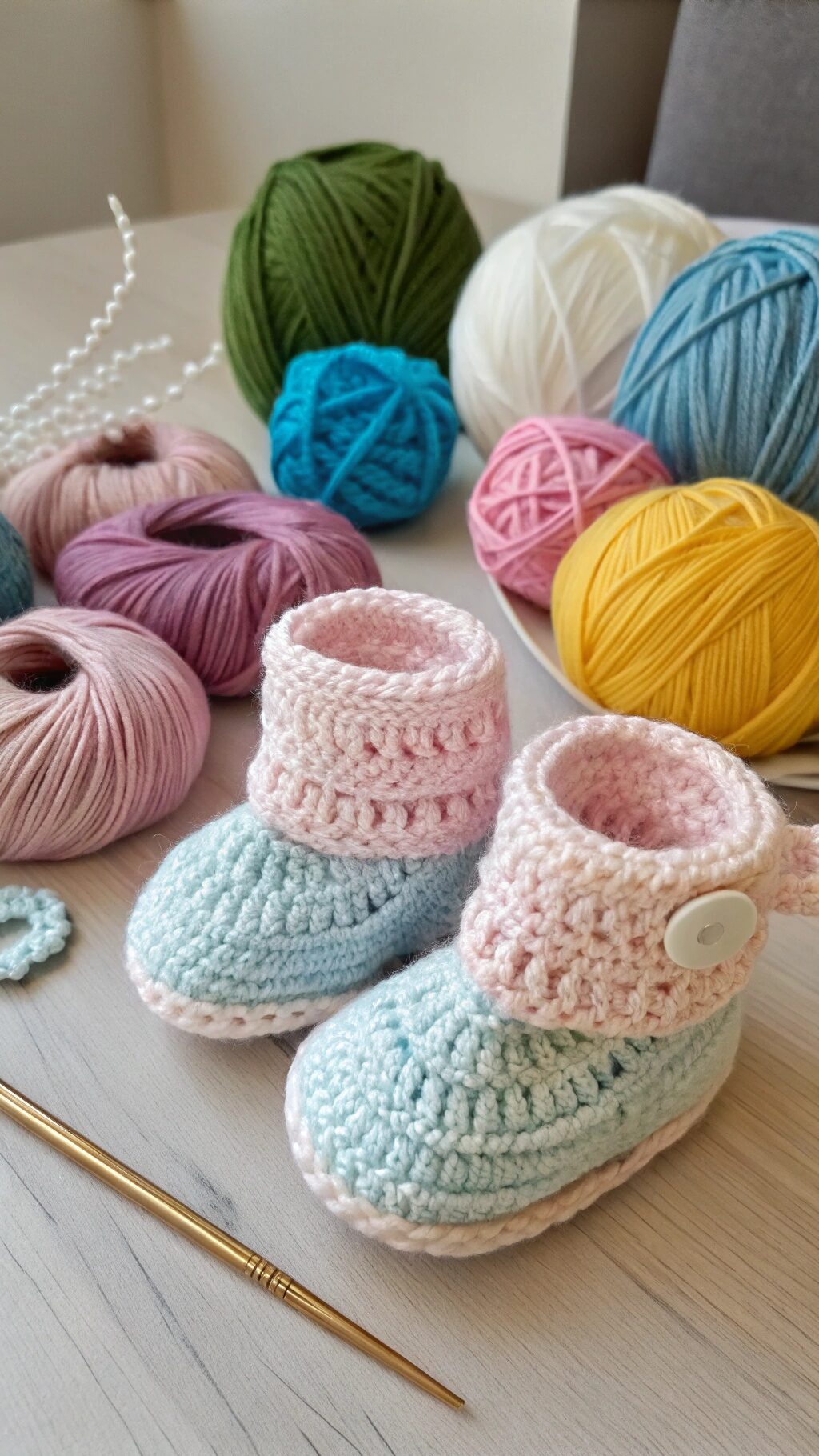 Whimsical Baby Booties