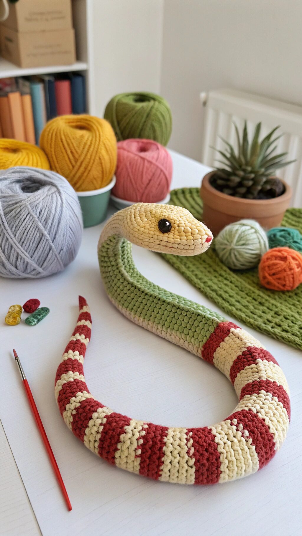 Textured Crochet Snake