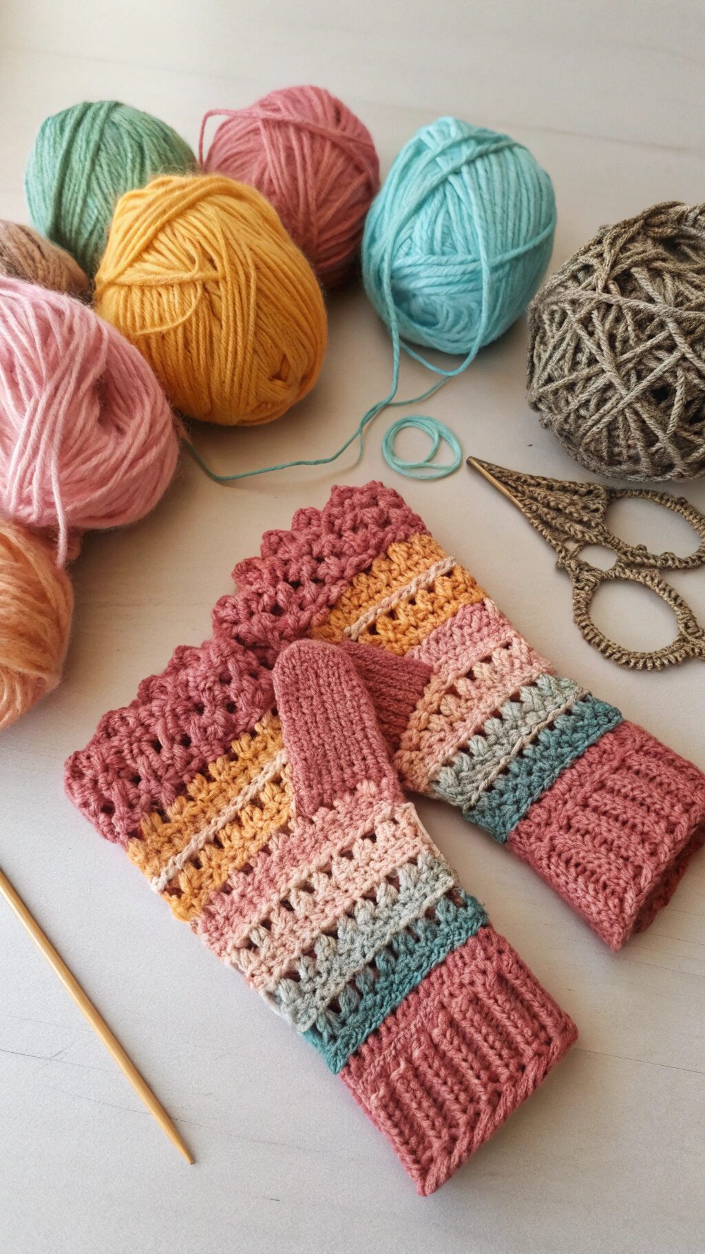 Crochet Fingerless Gloves