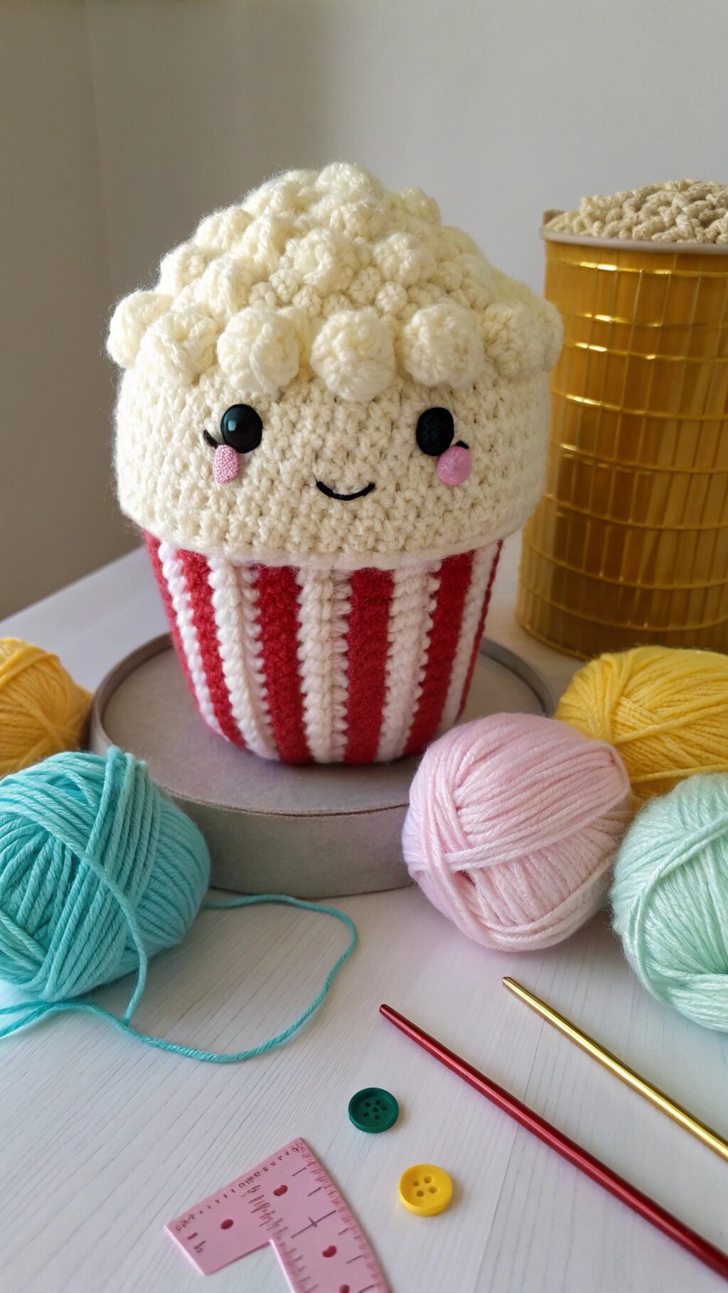 Plush Crochet Popcorn