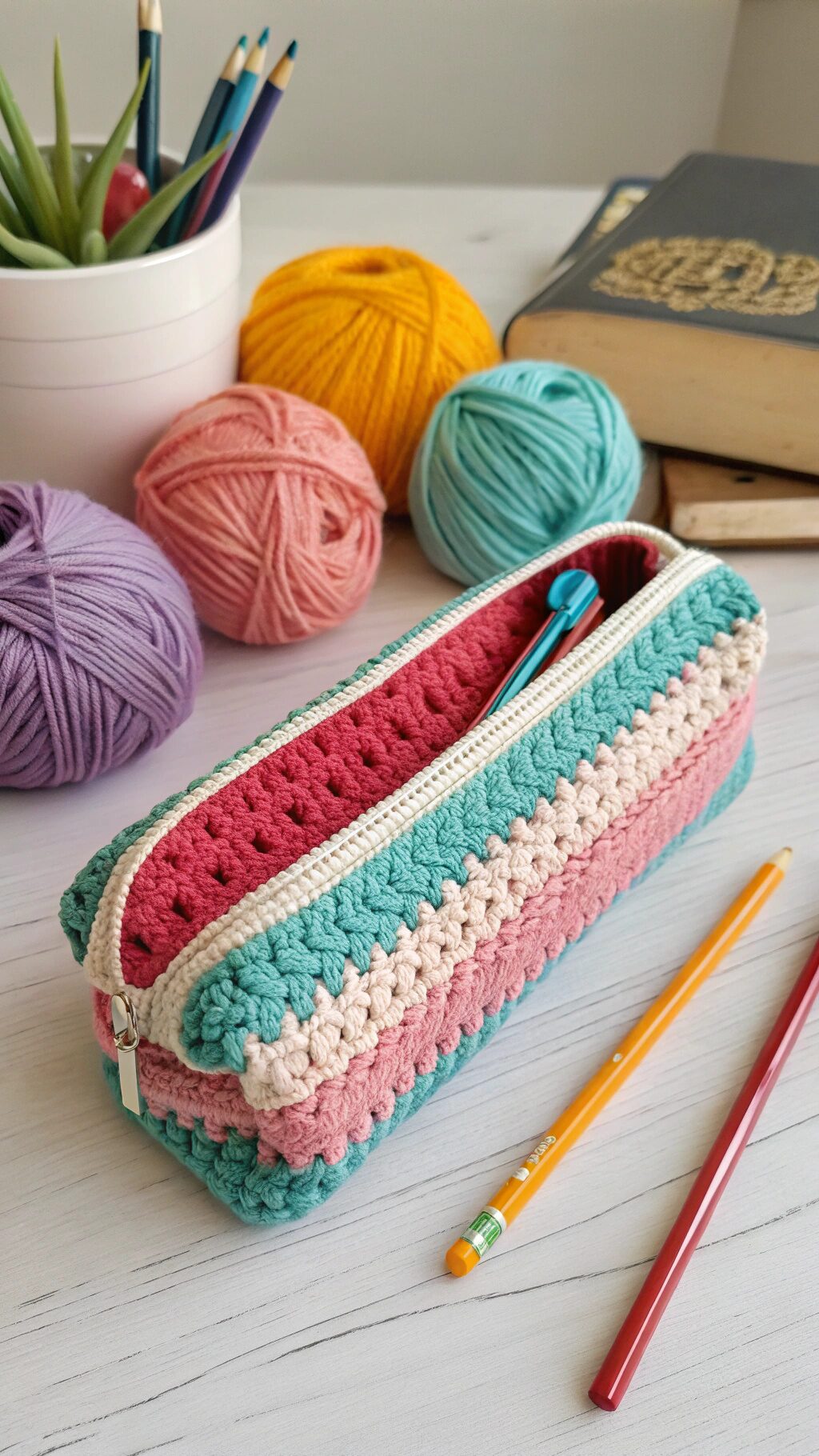 Fidgeting Crochet Pencil Case
