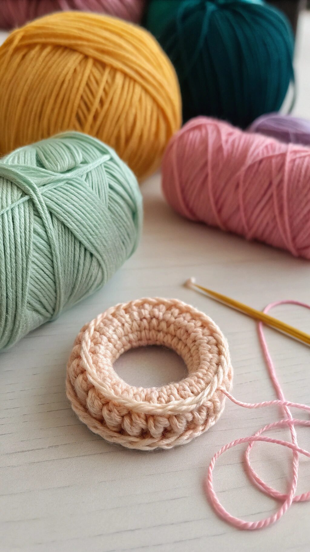 Textured Crochet Ring