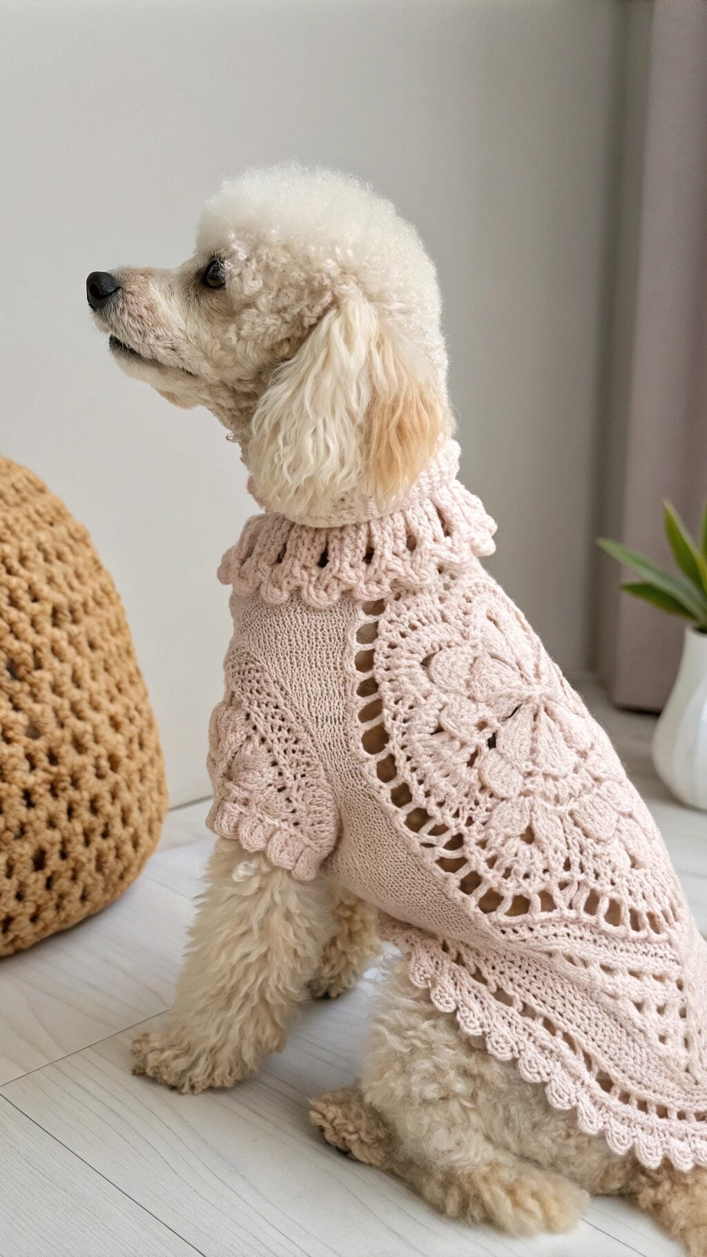 Elegant Lace Crochet Sweater