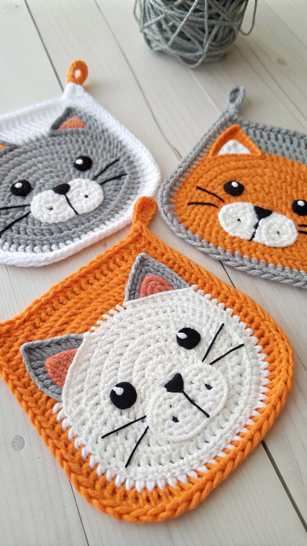 Cat-themed Dishcloths