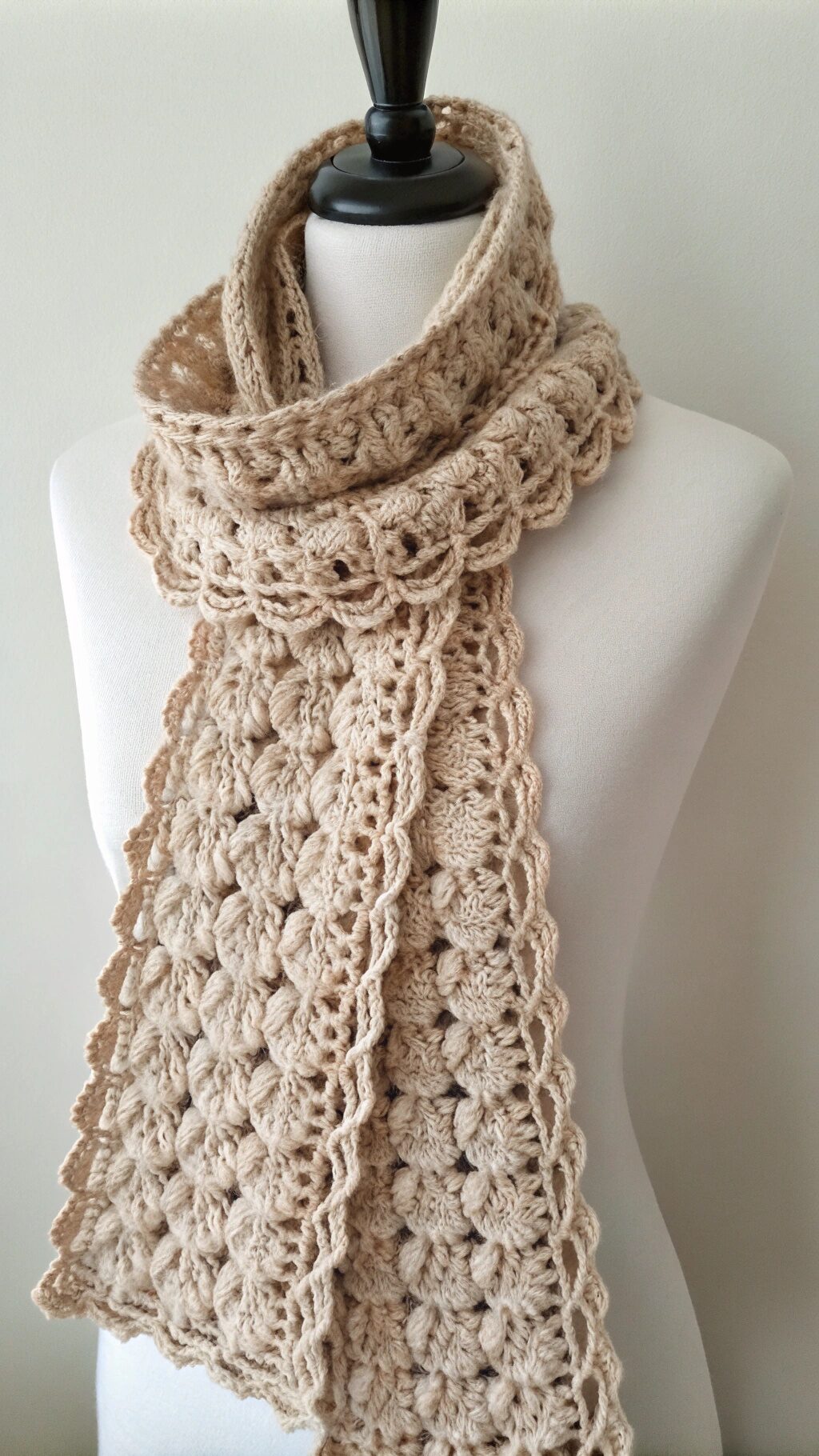 Star Shell Stitch Scarf