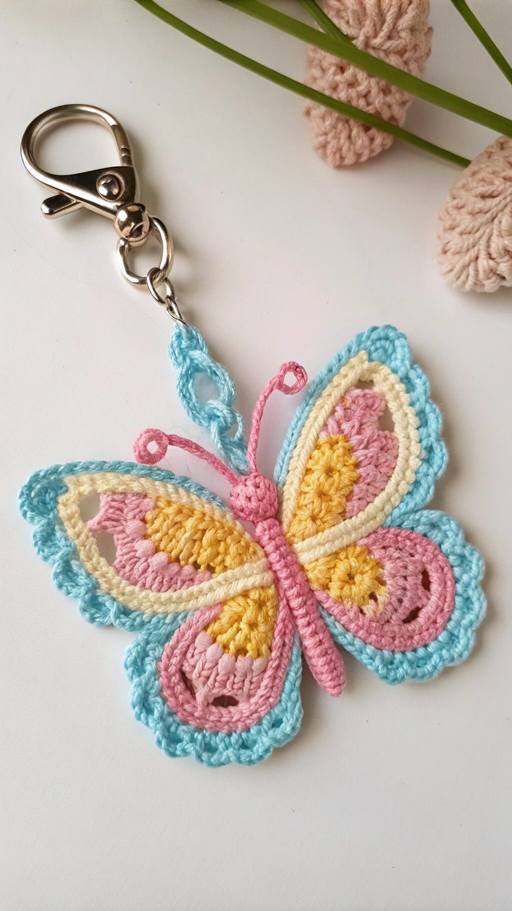 Tiny Butterfly Keychain