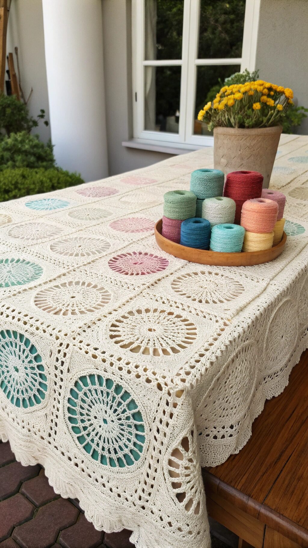 Lightweight Summer Crochet Tablecloth