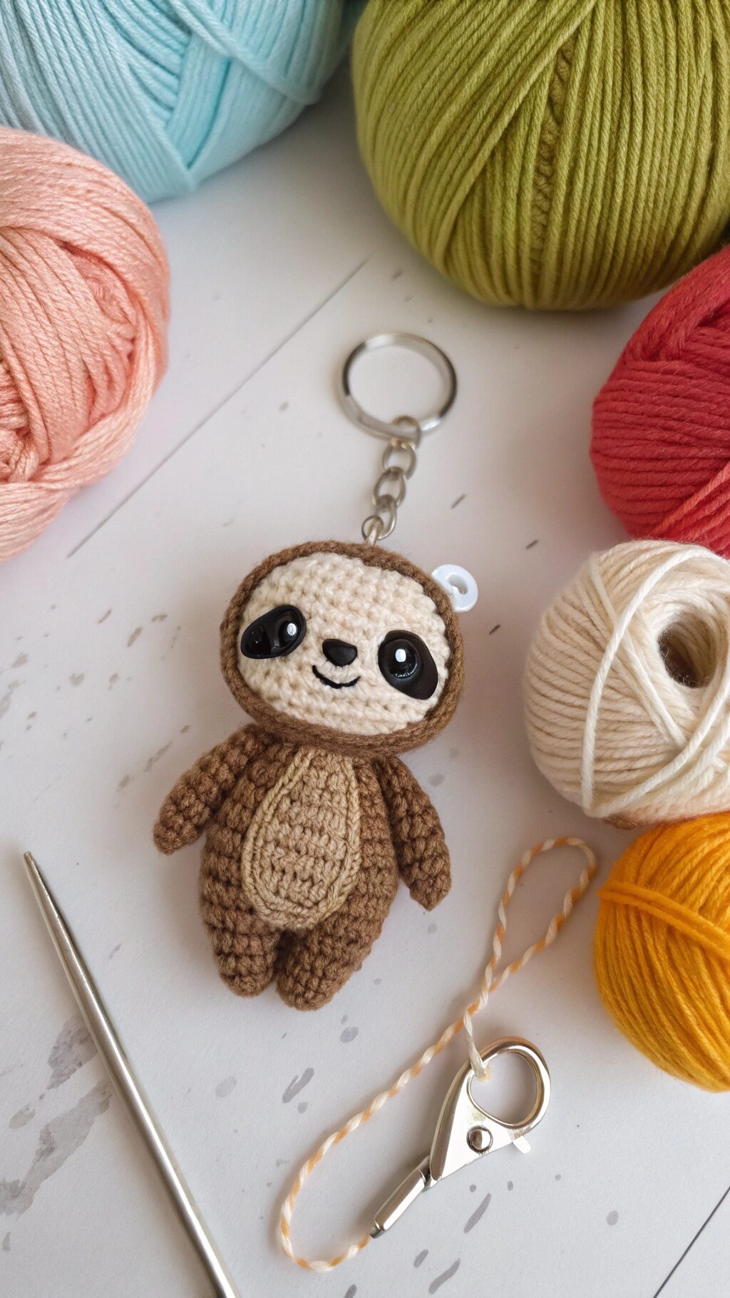 Sloth Keychain Design
