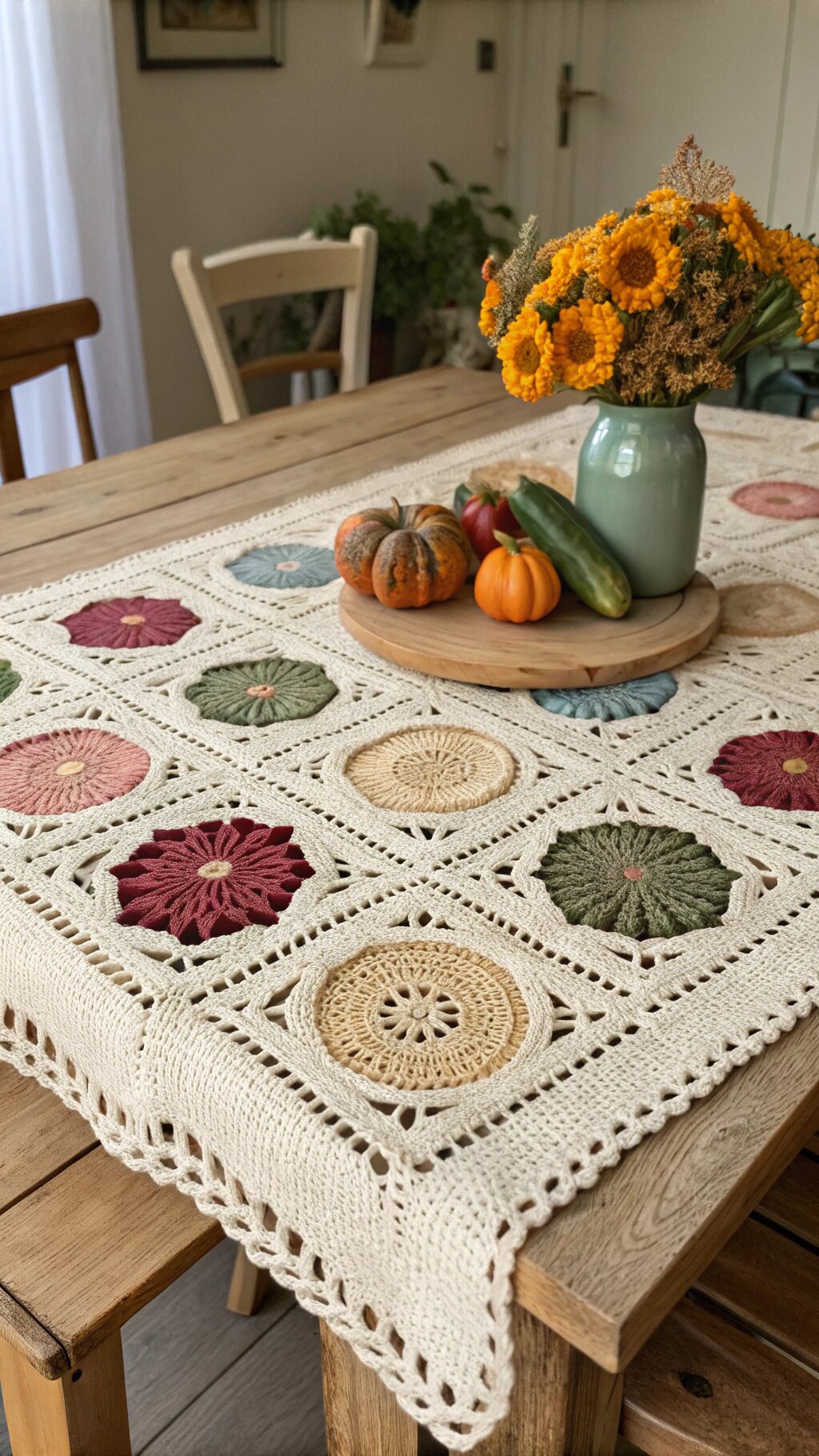 Rustic Farmhouse Style Tablecloth
